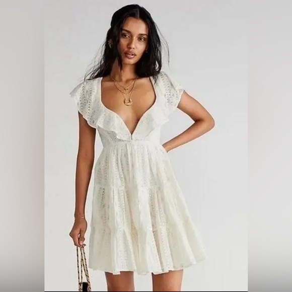 Free People Lace Mini Dress - HOST PICK - Picture 8 of 9